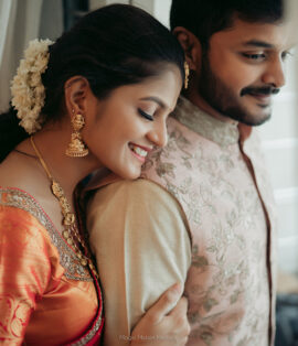 Telugu Bride in Traditional Bridal Look with Gold Jewelry and Kanjeevaram Saree